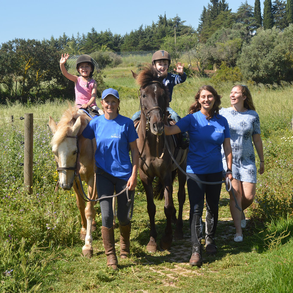 We love our kids and they love us and the horses